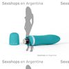 Vibrador de suave textura sumergible bcute celeste